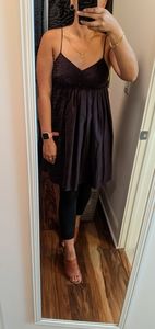 Gap Purple 100% silk baby doll dress